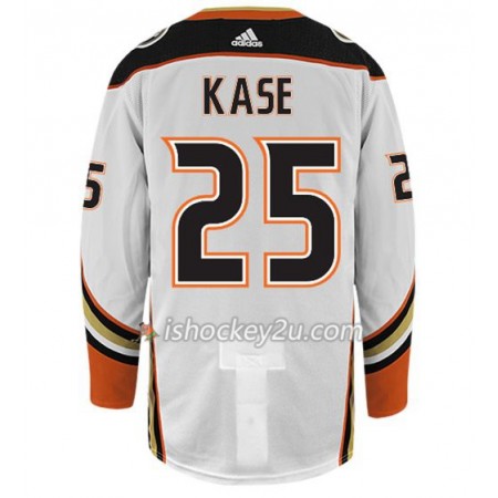 Mænd NHL Anaheim Ducks Trøje KASE 25 Adidas Hvid Authentic Mænd NHL Anaheim Ducks Trøje KASE 25 Adidas Hvid Authentic